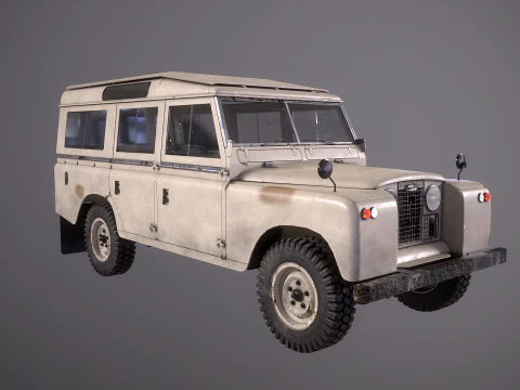 Land Rover Serie II LWB invecchiata Modello 3D