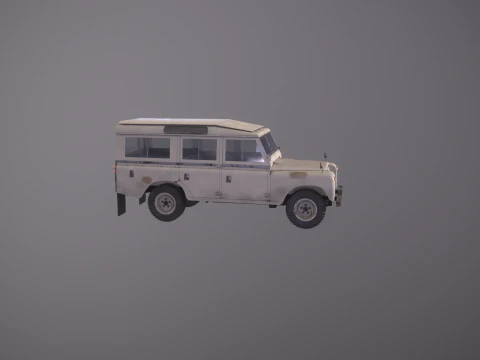 Land Rover Serie II LWB invecchiata Modello 3D
