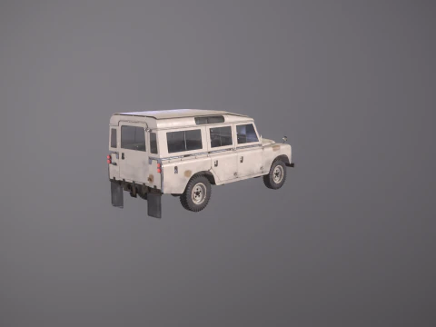 Land Rover Serie II LWB invecchiata Modello 3D