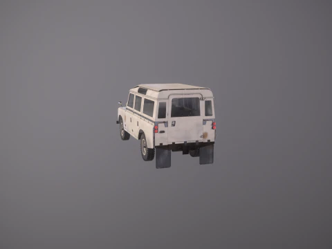 Land Rover Serie II LWB invecchiata Modello 3D
