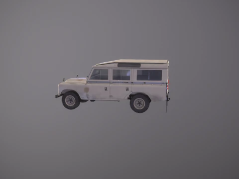 Land Rover Serie II LWB invecchiata Modello 3D