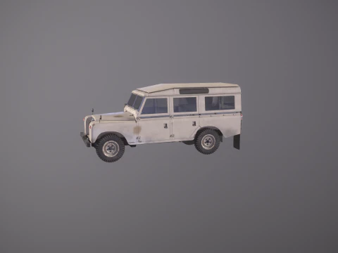 Land Rover Serie II LWB invecchiata Modello 3D