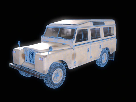 Land Rover Serie II LWB invecchiata Modello 3D