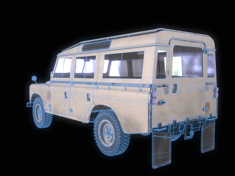 Land Rover Serie II LWB invecchiata Modello 3D