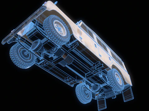 Land Rover Serie II LWB invecchiata Modello 3D