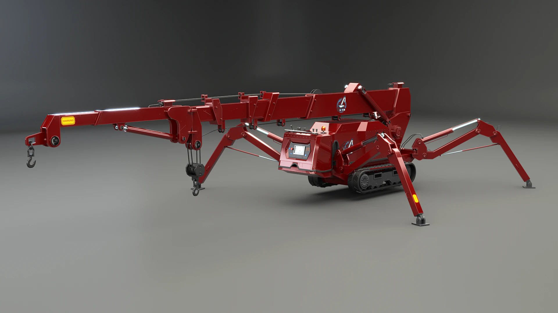 Mini Crawler - Spider Crane 3D Model .c4d .max .obj .3ds .fbx .stl .blend 