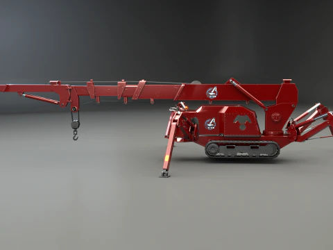 Mini Crawler - Spider Crane 3D Model