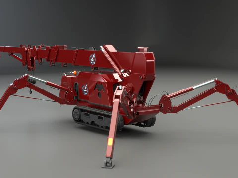 Mini Crawler - Spider Crane 3D Model