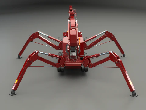 Mini Crawler - Spider Crane 3D Model