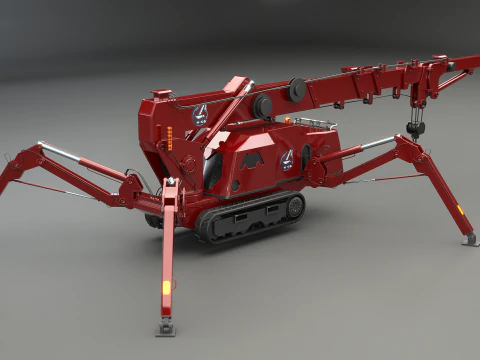 Mini Crawler - Spider Crane 3D Model