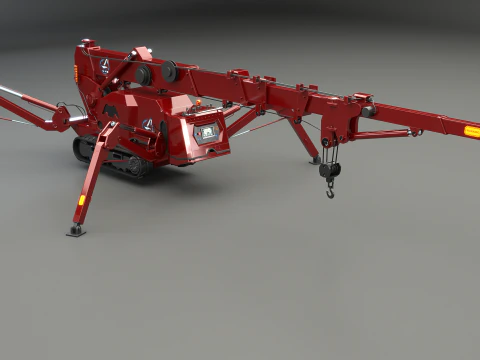 Mini Crawler - Spider Crane 3D Model
