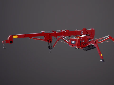 Mini Crawler - Spider Crane 3D Model