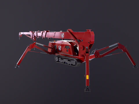 Mini Crawler - Spider Crane 3D Model