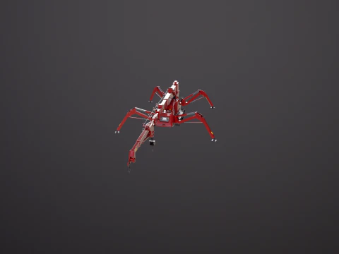 Mini Crawler - Spider Crane 3D Model