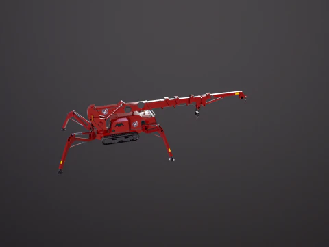 Mini Crawler - Spider Crane 3D Model