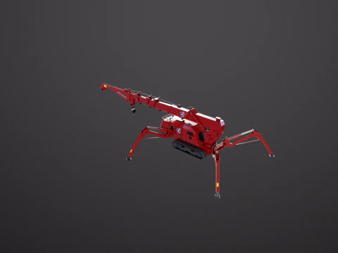 Mini Crawler - Spider Crane 3D Model