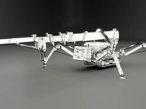 Mini Crawler - Spider Crane 3D Model