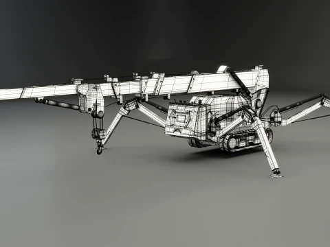 Mini Crawler - Spider Crane 3D Model