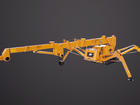 미니 크롤러 - 스파이더 크레인 3D 모델