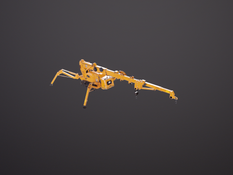 미니 크롤러 - 스파이더 크레인 3D 모델
