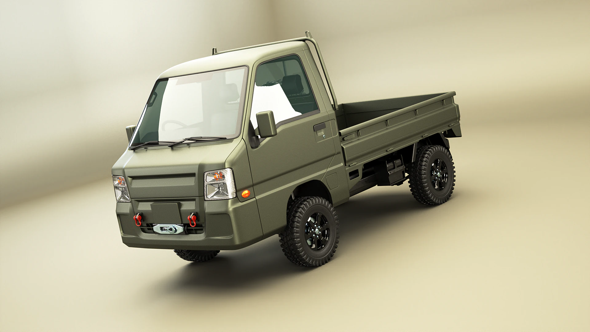Kei-Truck fuoristrada Modello 3D .c4d .max .obj .3ds .fbx .stl .blend