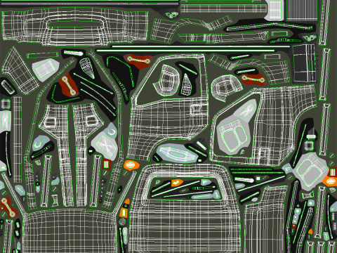 Offroad Kei-Truck 3D Model