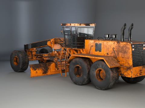 Vecchia motolivellatrice generica Modello 3D