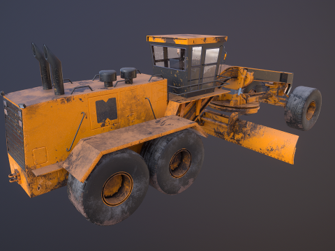 Vecchia motolivellatrice generica Modello 3D