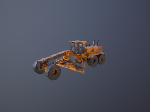 Vecchia motolivellatrice generica Modello 3D