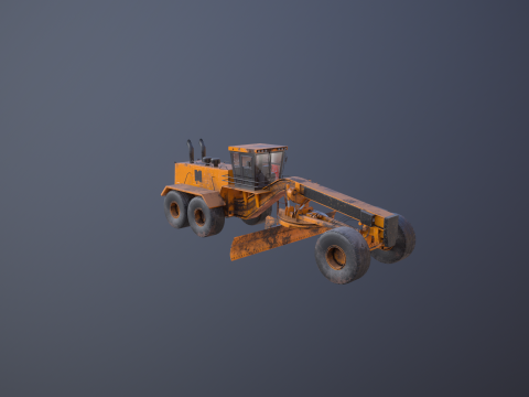 Vecchia motolivellatrice generica Modello 3D