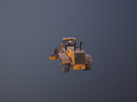 Vecchia motolivellatrice generica Modello 3D