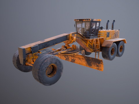 Vecchia motolivellatrice generica Modello 3D