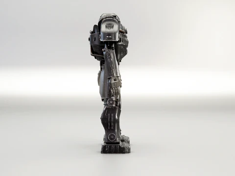 Armatura atomica post apocalittica nera Modello 3D