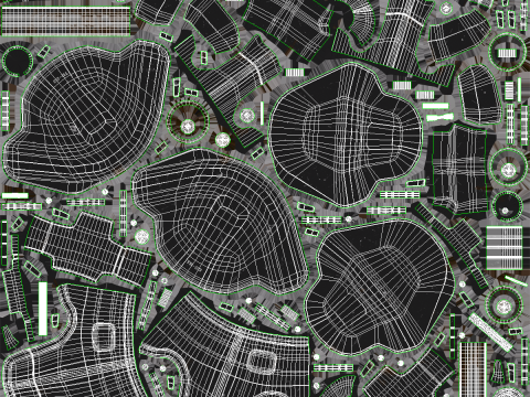 Постапокаліптична енергетична броня чорного кольору 3D Модель