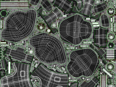 Armatura atomica post apocalittica nera Modello 3D