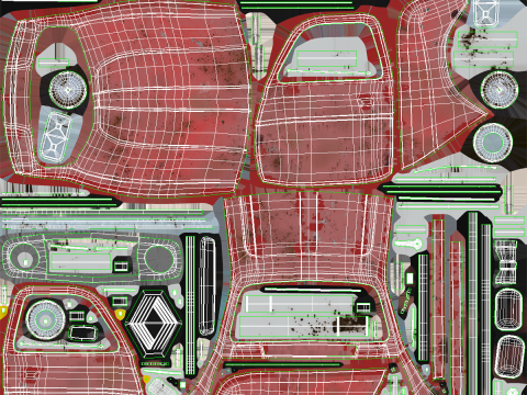 Renault 4 Van Berkarat Model 3D