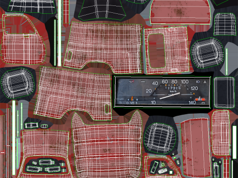 Renault 4 Van Berkarat Model 3D