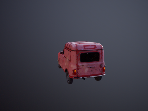 Renault 4 Van Berkarat Model 3D