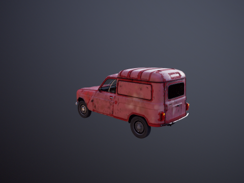 Renault 4 Van Berkarat Model 3D