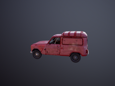 Renault 4 Van Berkarat Model 3D