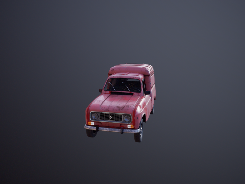 Renault 4 Van Berkarat Model 3D