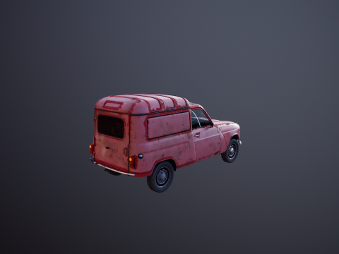 Renault 4 Van Berkarat Model 3D