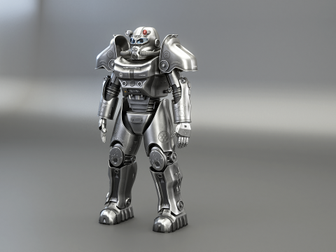 Armatura atomica post-apocalittica TV-2 Modello 3D