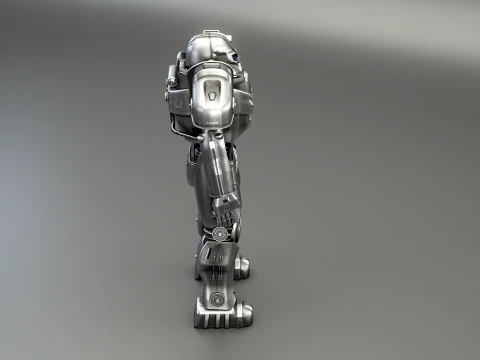 Post Apocalyptic Power Armor TV-2 3D Model