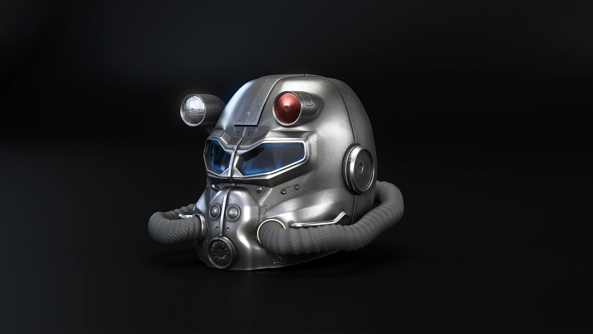 Power Armor Helmet 3D Model .c4d .max .obj .3ds .fbx .stl .blend 