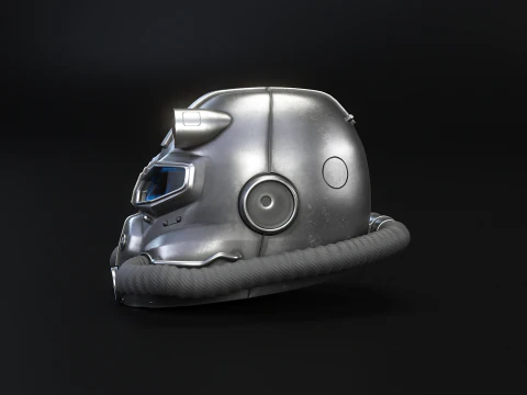 Power Armor Helmet 3D Model
