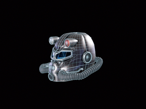 Casco per armatura atomica Modello 3D
