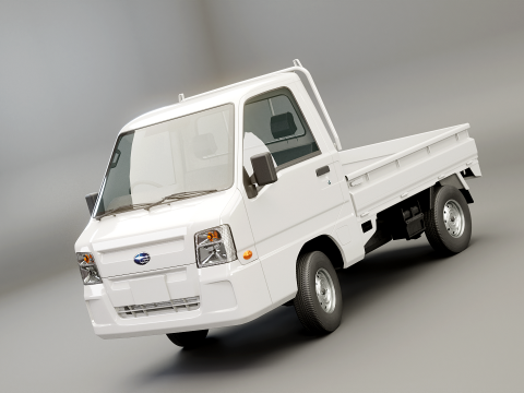 Subaru Sambar 2011 Kei camion Modello 3D
