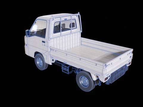 Subaru Sambar 2011 Kei Truck 3D Model