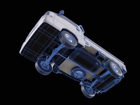 Subaru Sambar 2011 Kei Truck 3D Model